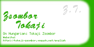 zsombor tokaji business card